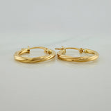 Candongas Lore 1.1gr / 3/4 in / Oro Amarillo 18K &