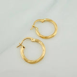 Candongas Lore 1.1gr / 3/4 in / Oro Amarillo 18K &