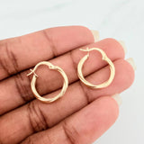 Candongas Lore 1.1gr / 3/4 in / Oro Amarillo 18K &