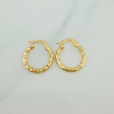 Candongas Iris 1.25gr / 3/4 in / Oro Amarillo 18K &
