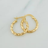 Candongas Iris 1.25gr / 3/4 in / Oro Amarillo 18K &