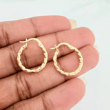 Candongas Iris 1.25gr / 3/4 in / Oro Amarillo 18K &