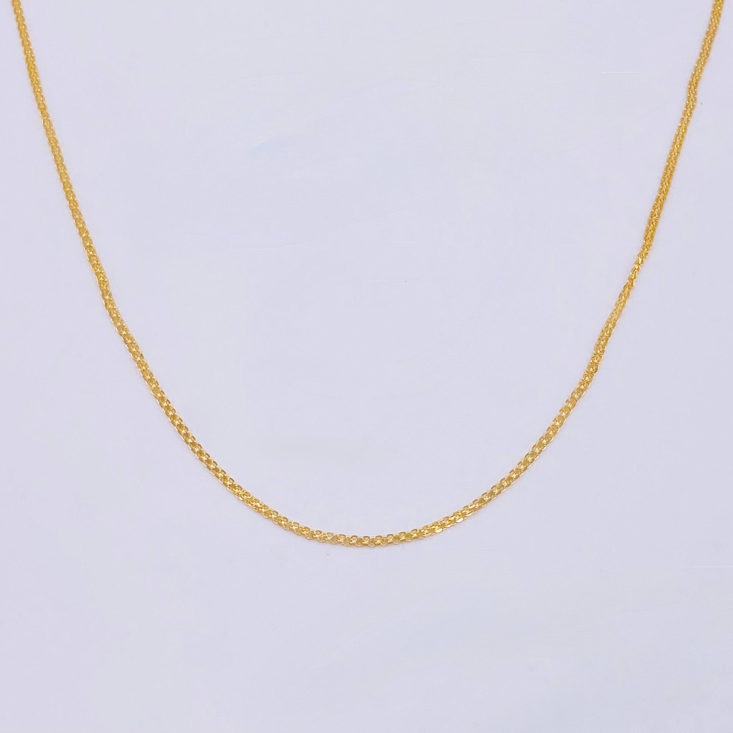 Cadena China 1.8gr / 16 3/4 in / 1.3mm Oro Amarillo +1 18K *