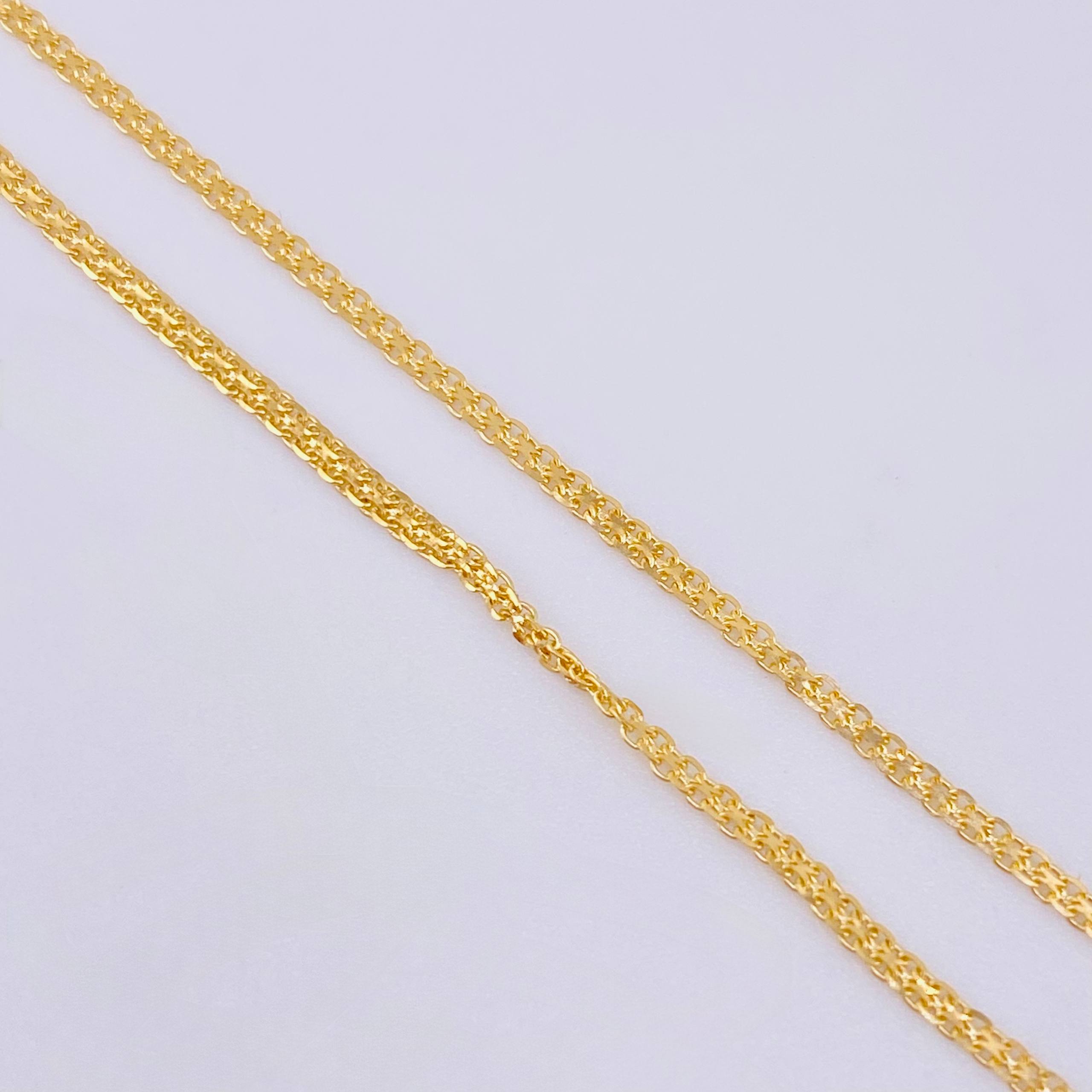 Cadena China 1.8gr / 16 3/4 in / 1.3mm Oro Amarillo +1 18K *
