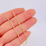 Cadena China 1.8gr / 16 3/4 in / 1.3mm Oro Amarillo +1 18K *
