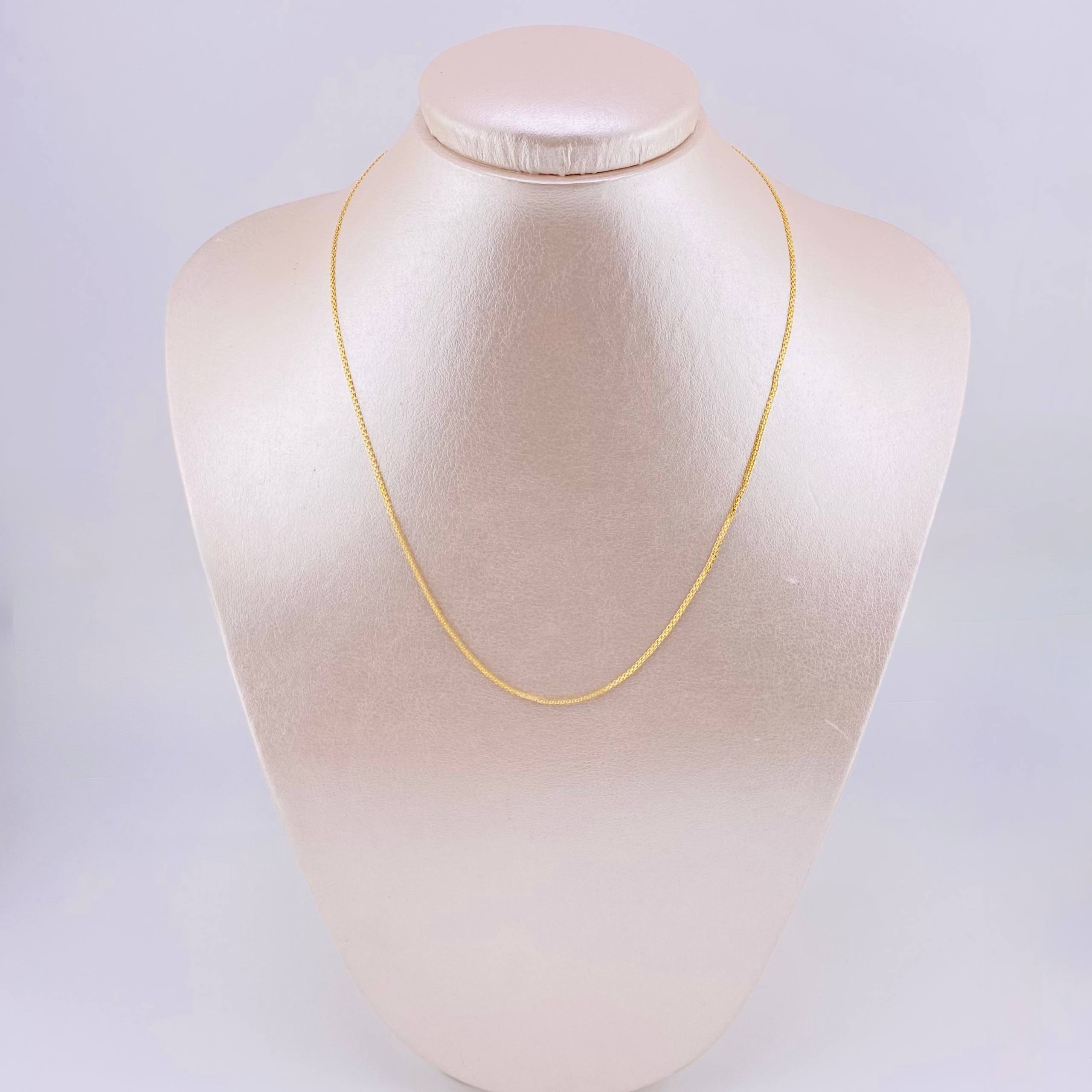 Cadena China 1.8gr / 16 3/4 in / 1.3mm Oro Amarillo +1 18K *