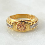 Crown Strap Ring 5.15gr / Size 6 3/4 / Three 18K Golds ©