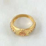 Crown Strap Ring 5.15gr / Size 6 3/4 / Three 18K Golds ©