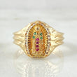 Virgin Guadalupe Ring 3.95gr / Size 7 1/2 / 18K Yellow Gold ©