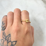 Anillo Serpientes 2.45gr / T6 3/4 / Oro Amarillo 18K