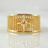 Cardinal Star Ring 3.3gr / Size 6 / 18K Yellow Gold ©