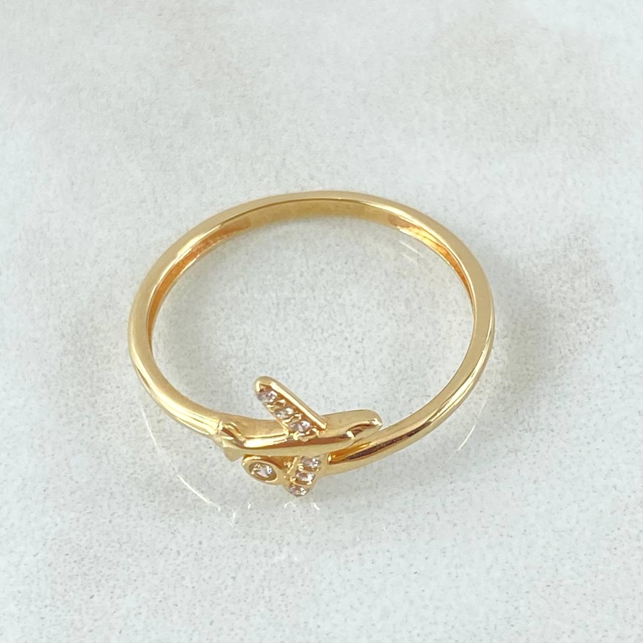 Anillo Avión 1.5gr / T7 / Oro Amarillo 18K ©