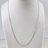 Cadena Escalera 1.55gr / 50cm / 1.1mm Oro Blanco +3 18K