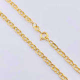 Cadena Lumachina 7.8gr / 23 1/2 in / 3mm Oro Amarillo +3 18K