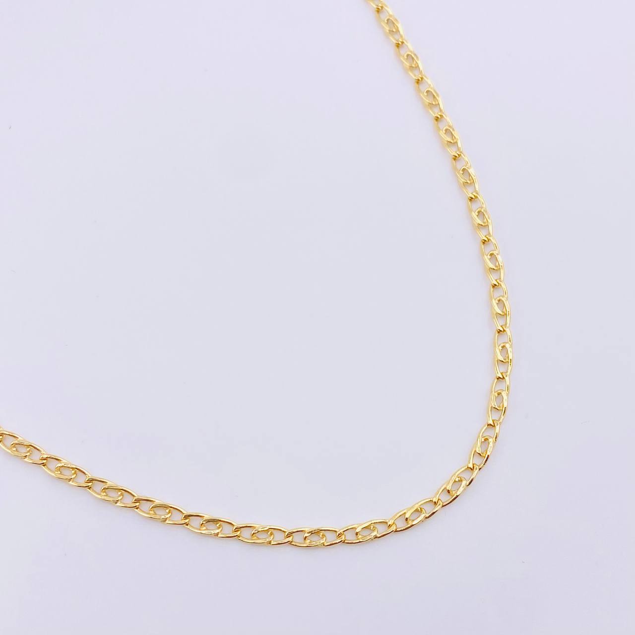 Cadena Lumachina 4.35gr / 23 1/2 in / 2mm Oro Amarillo +3 18K