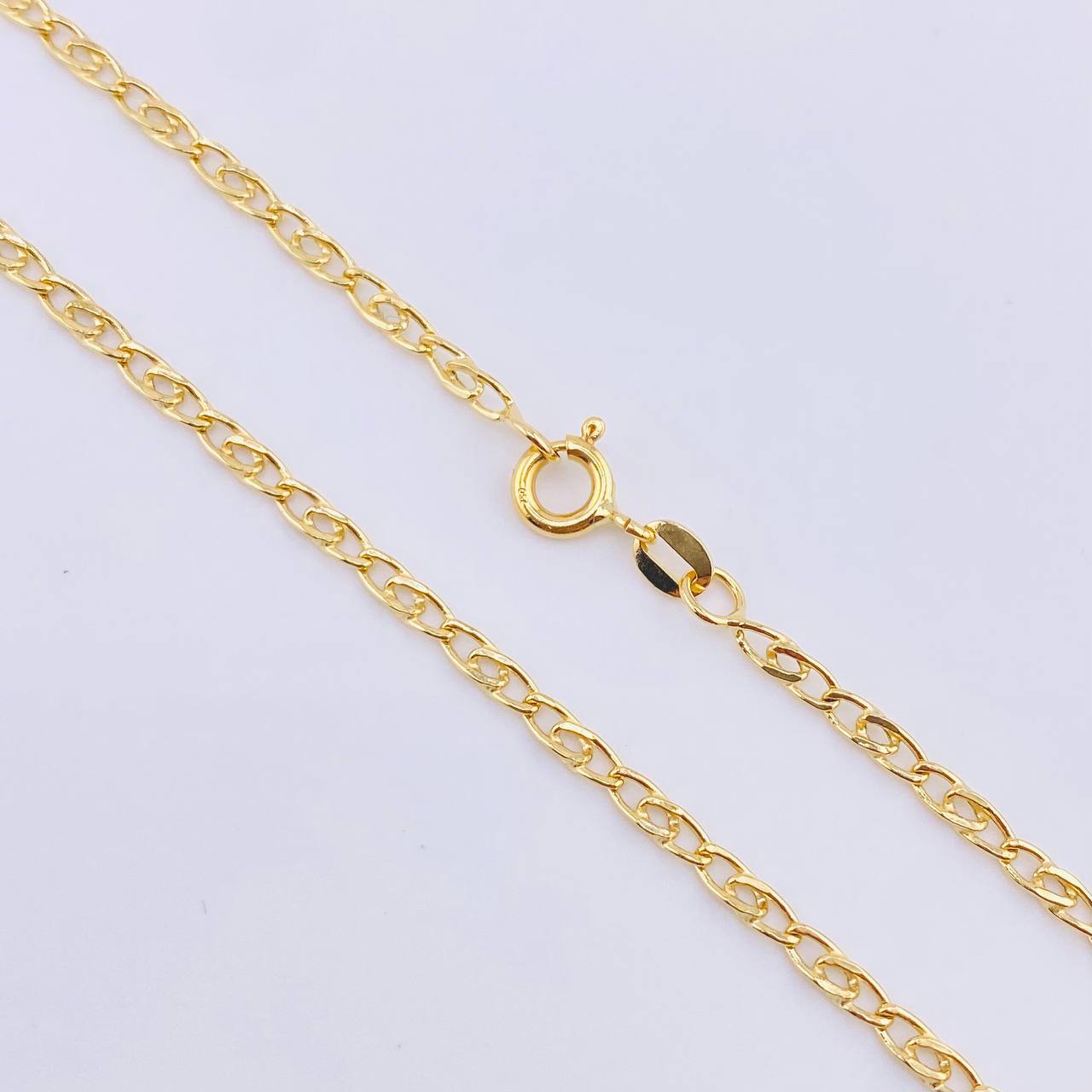 Cadena Lumachina 4.35gr / 23 1/2 in / 2mm Oro Amarillo +3 18K