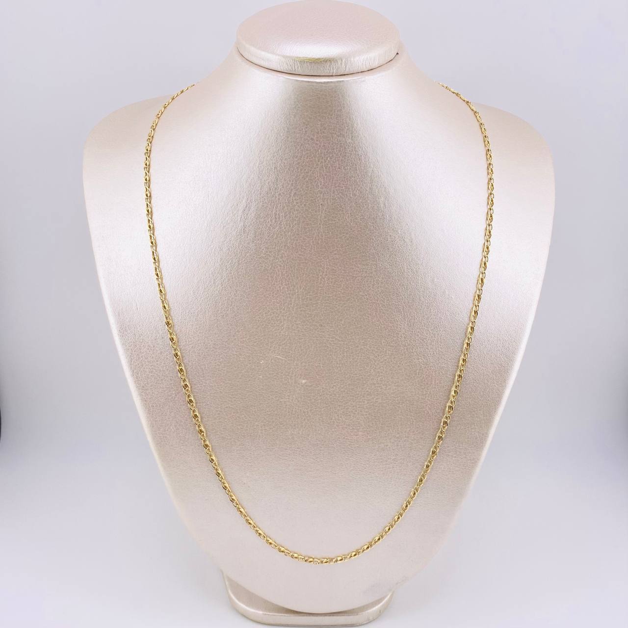 Cadena Lumachina 4.35gr / 23 1/2 in / 2mm Oro Amarillo +3 18K