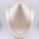 Cadena Lumachina 4.35gr / 23 1/2 in / 2mm Oro Amarillo +3 18K