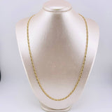 Cadena Lumachina 7.8gr / 23 1/2 in / 3mm Oro Amarillo +3 18K