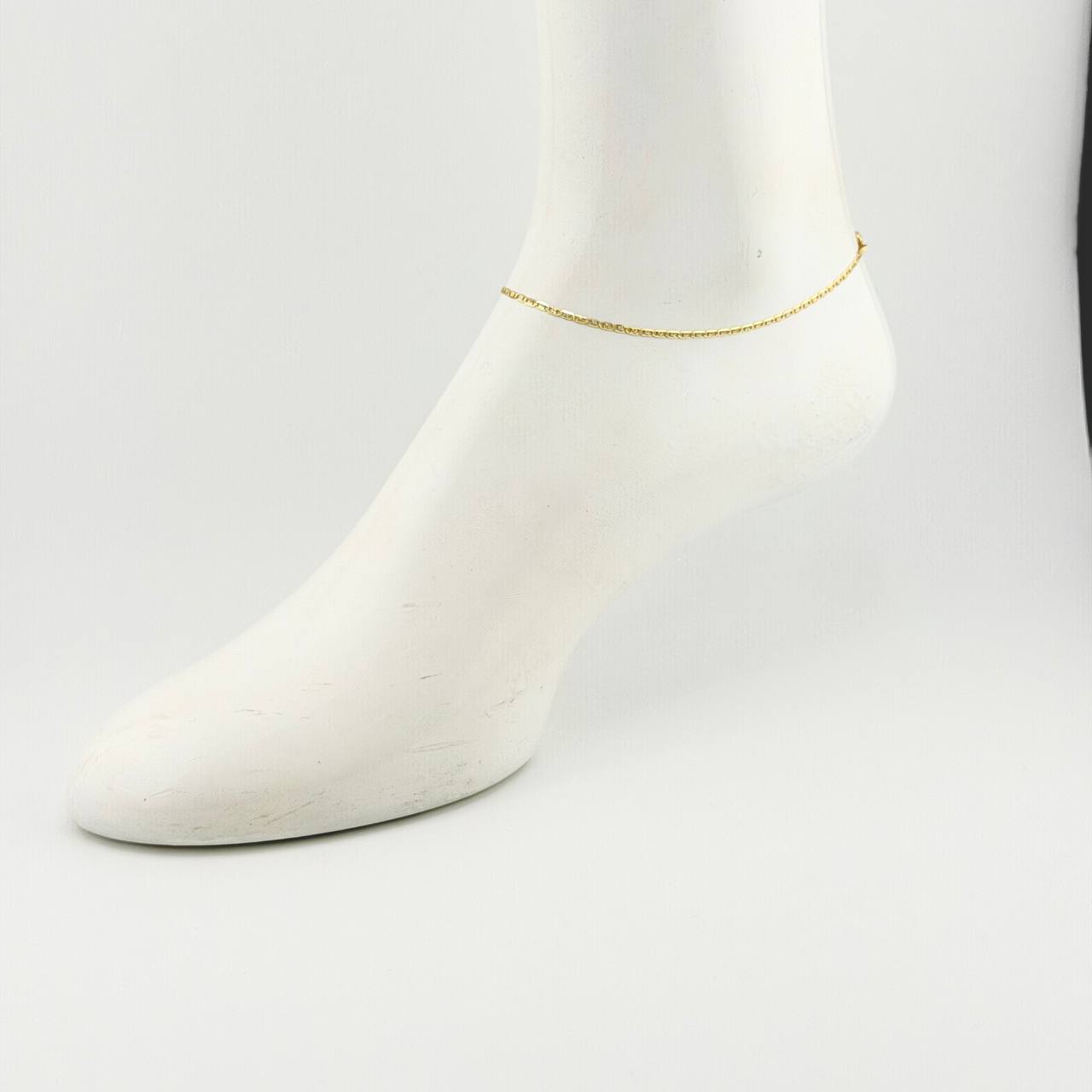 Tobillera Plana 1.45gr / 9 3/4 in / 1.8mm Tres Oros +3 18K