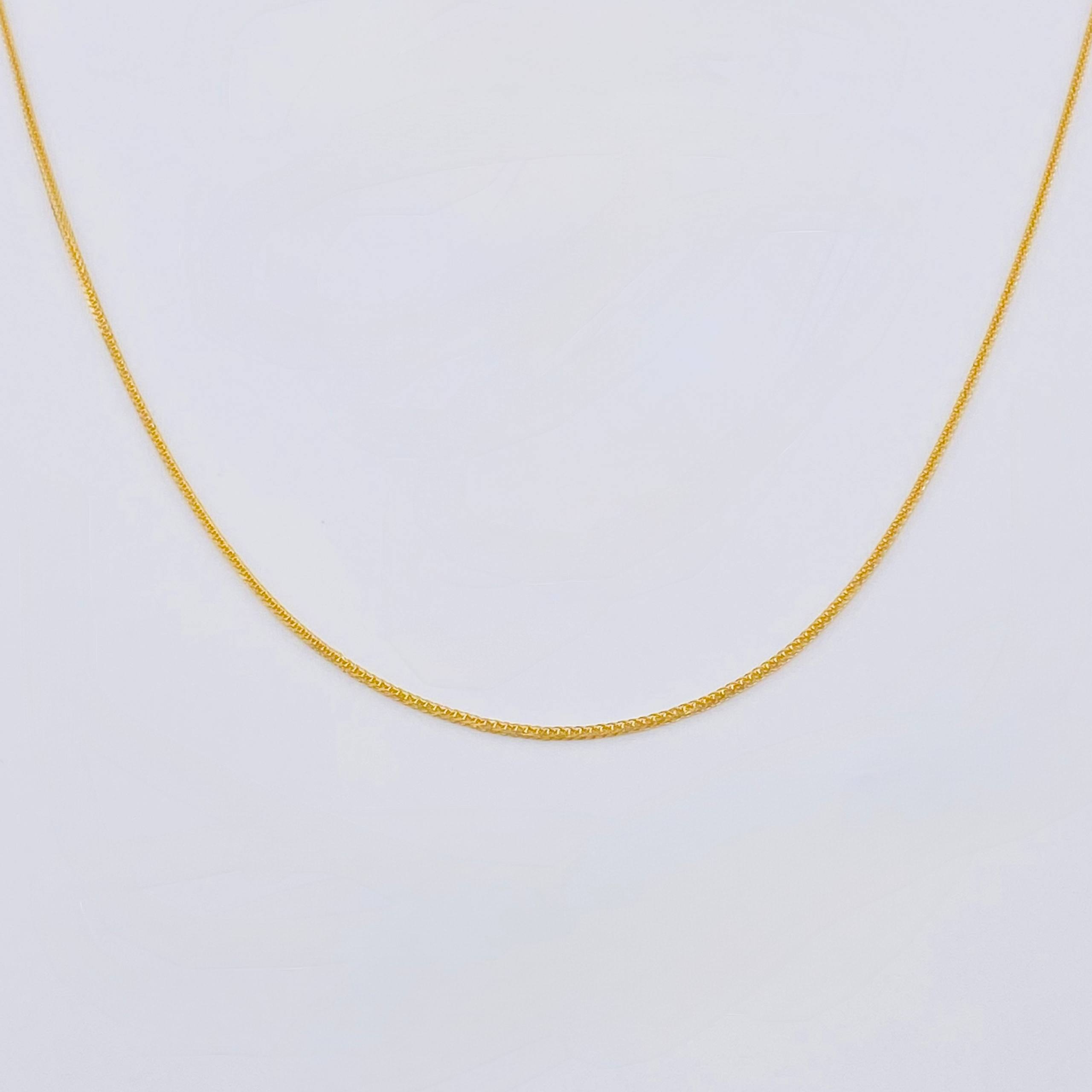 Cadena Franco 1.8gr / 19 3/4 in / 1.2mm Oro Amarillo +3 18K