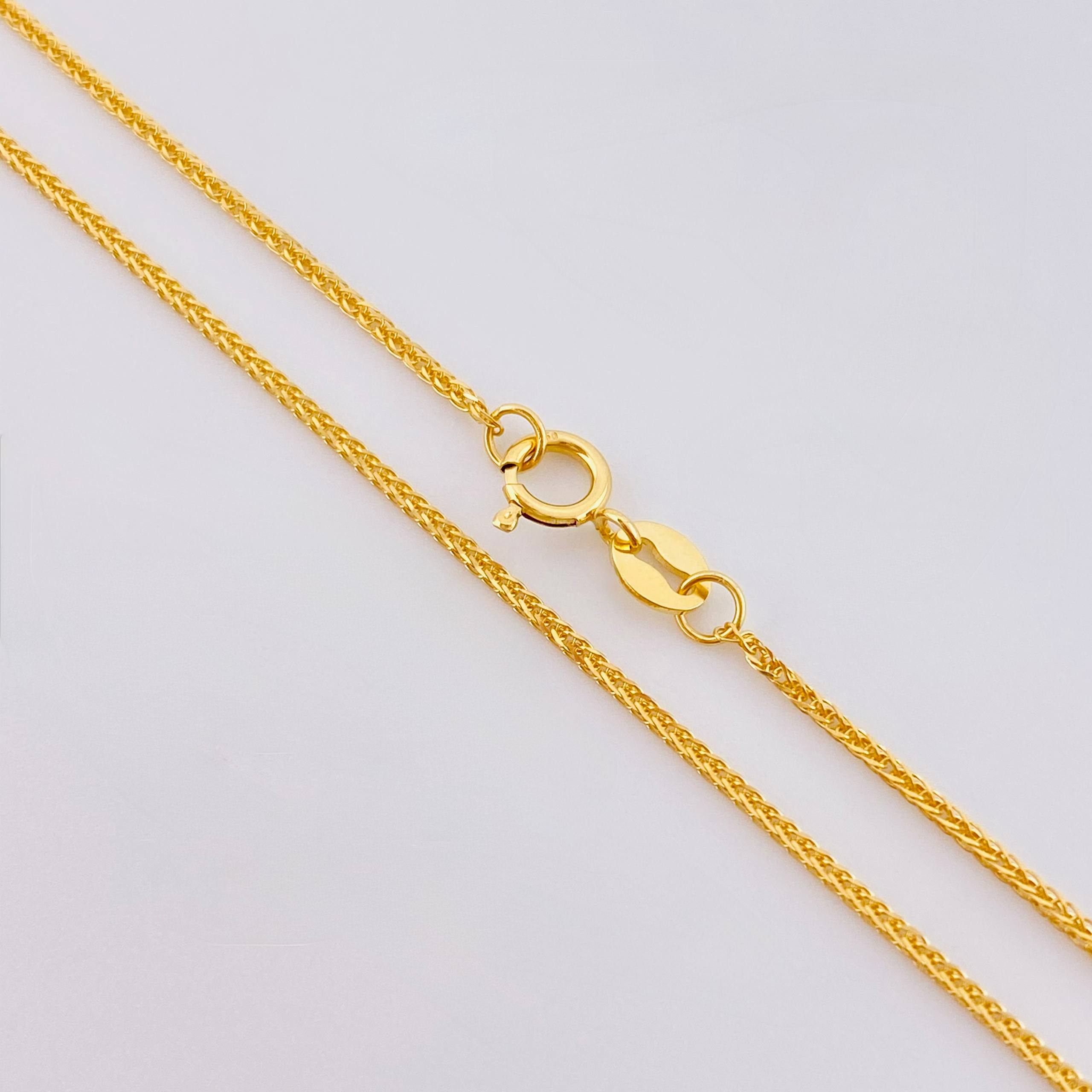 Cadena Franco 1.8gr / 19 3/4 in / 1.2mm Oro Amarillo +3 18K ©