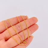 Cadena Franco 1.7gr / 19 3/4 in / 1.2mm Oro Amarillo +3 18K