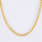 Roll On Chain 13gr / 23 1/2 in / 4.3mm 18K Yellow Gold +3