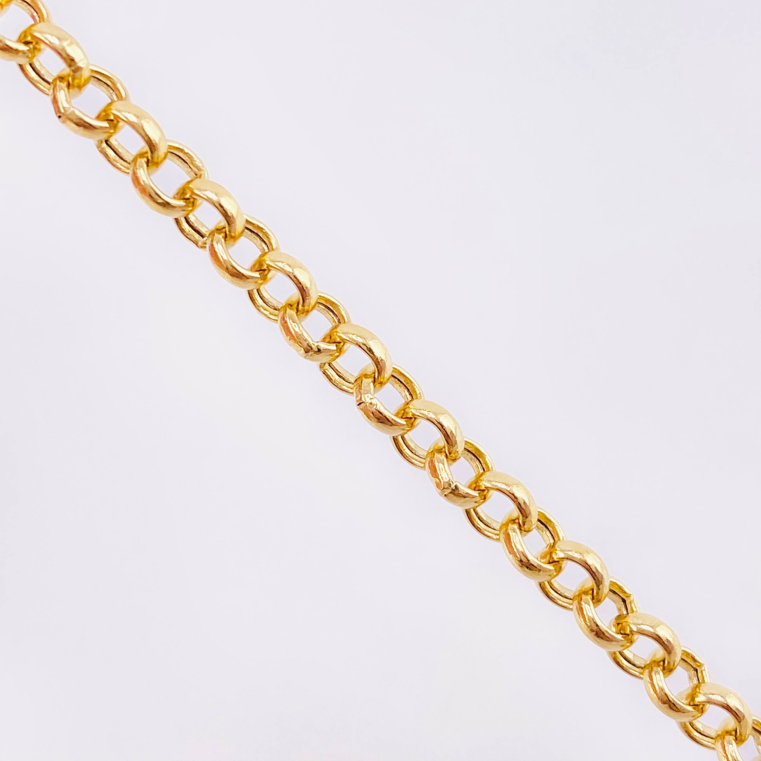 Roll On Chain 13gr / 23 1/2 in / 4.3mm 18K Yellow Gold +3