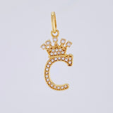Dije Corona Letra C 2 g / 1 in Oro Amarillo 18K
