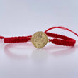 Red Bracelet Charm San Benito 1.1gr / Smooth 18K Gold &