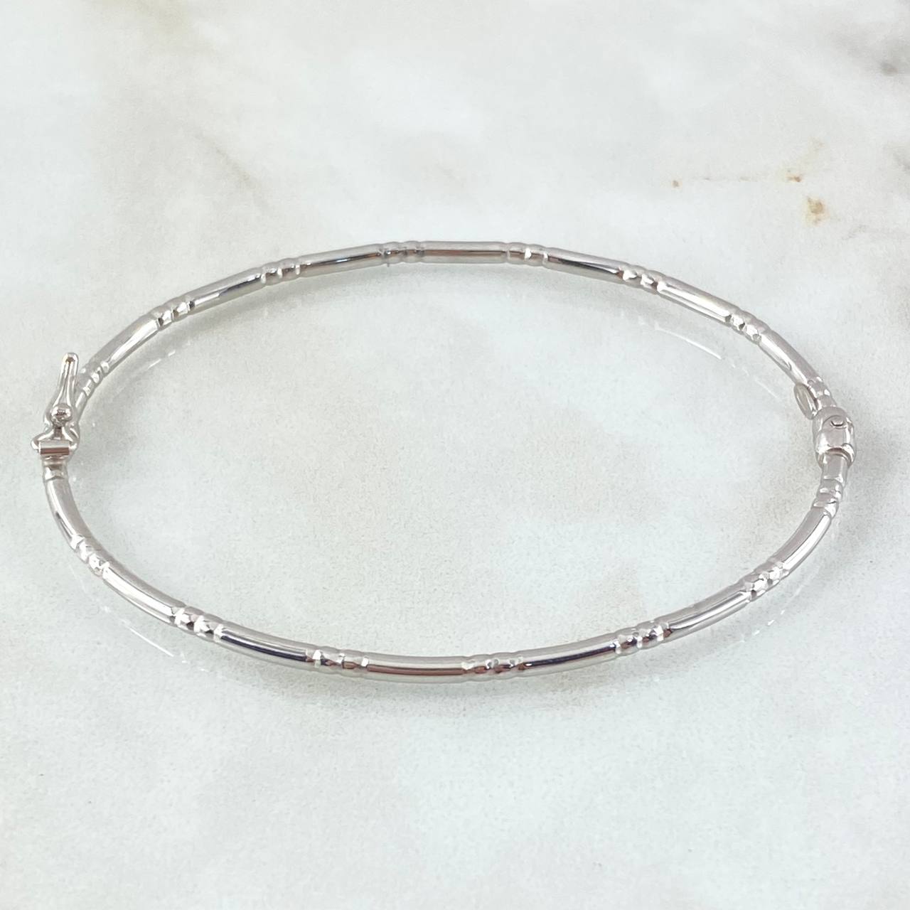 Bracelet 2.75gr / 7.9in / 2.5mm White Gold +4 18K *