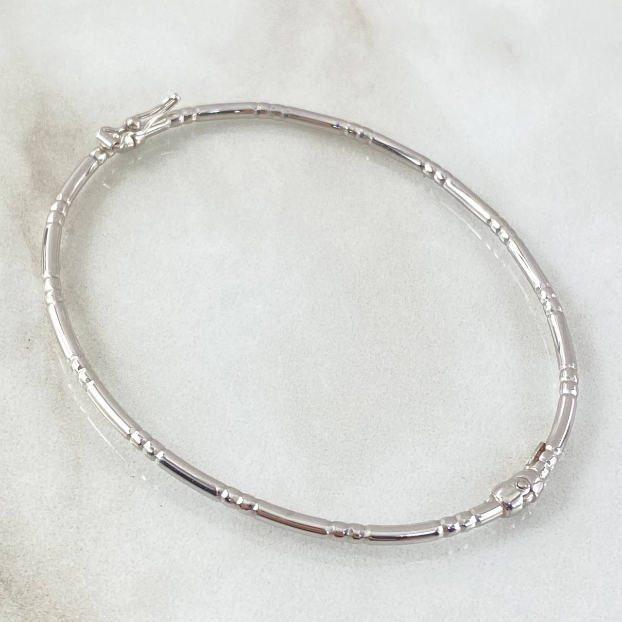 Bracelet 2.75gr / 7.9in / 2.5mm White Gold +4 18K *