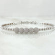 Bracelet 7.1gr / 7.1in / 3mm White Zirconia White Gold 18K +4$