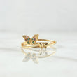 Butterfly Ring Diapausas 1.9gr / T6 1/4 / Multicolor Zircons 18K Yellow Gold