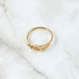 Butterfly Ring Diapausas 1.9gr / T6 1/4 / Multicolor Zircons 18K Yellow Gold