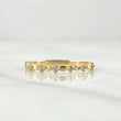 Seven Cubic Souls Ring 1.4gr / T6 3/4 / White Zircons 18K Yellow Gold