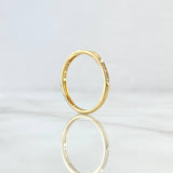 Orion Rail Ring 1.4gr / T6 3/4 / White Zircons 18K Yellow Gold ©