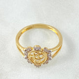 Anillo Doble Infinito Floreado 2.35gr / T6 1/2 / Oro Amarillo 18K