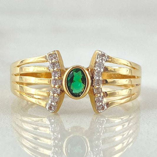 Anillo Cetro Rayado 2.95gr / T7 1/2 / Oro Amarillo 18K