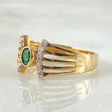 Anillo Cetro Rayado 2.95gr / T7 1/2 / Oro Amarillo 18K