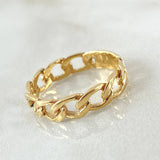 Cuban Ring 2.45gr / Size 5 3/4 / 18K Gold