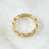 Cuban Ring 2.45gr / Size 5 3/4 / 18K Gold