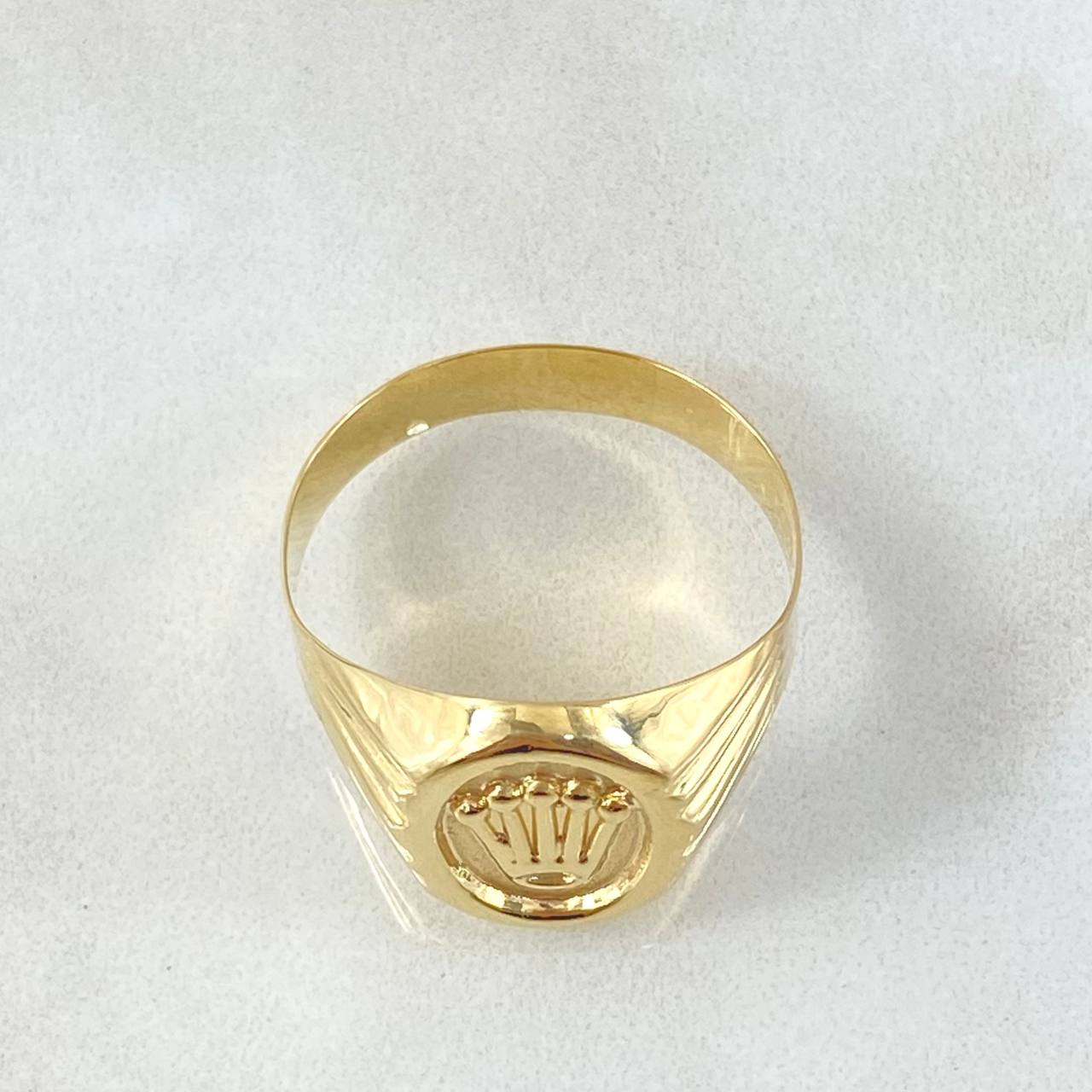 Signet Ring Crown 2.7gr / Size 11 1/4 / 18K Yellow Gold