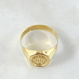 Signet Ring Crown 2.7gr / Size 11 1/4 / 18K Yellow Gold