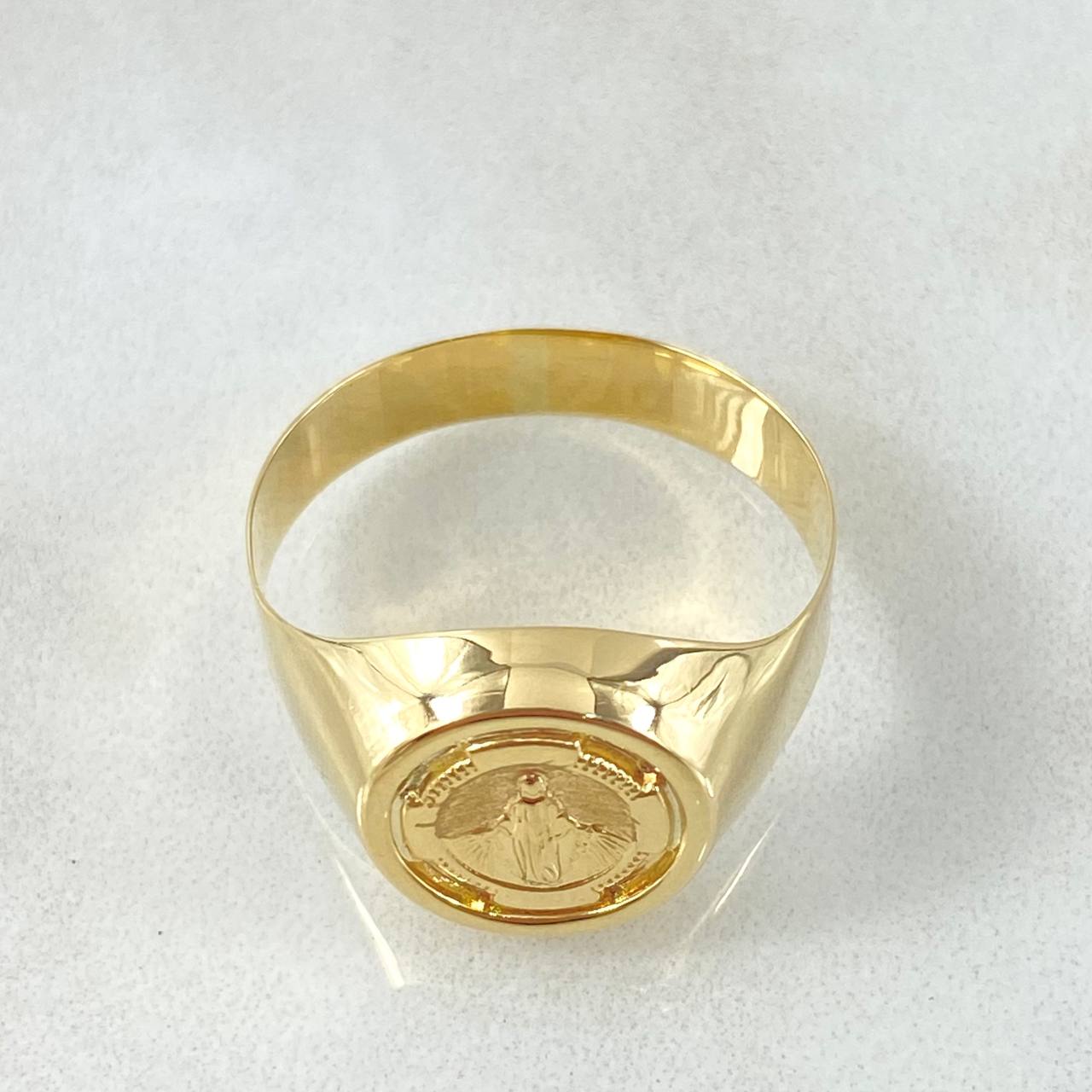 Virgin Miraculous Seal Ring 2.5gr / Size 11 / 18K Yellow Gold