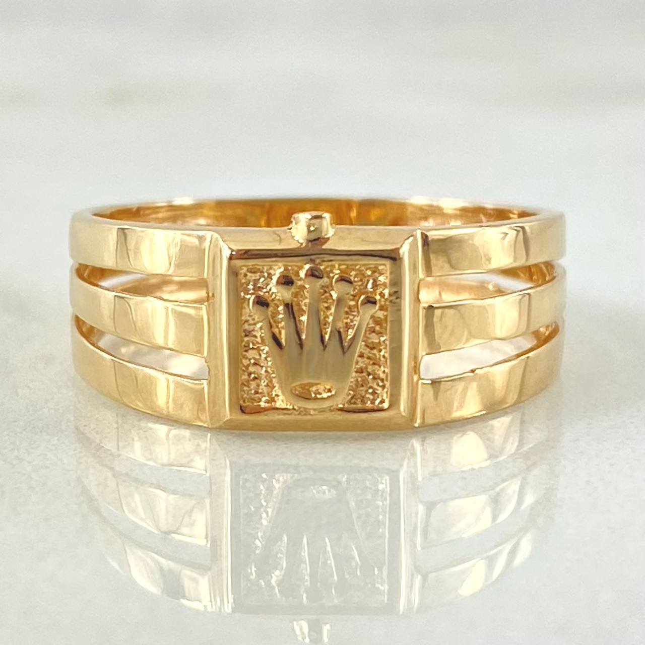 Crown Ring 3gr / Size 8 / 18K Yellow Gold ©