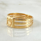 Crown Ring 3gr / Size 8 / 18K Yellow Gold ©