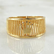 Punctuated Crown Ring 3.55gr / Size 8 / 18K Yellow Gold