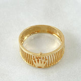 Punctuated Crown Ring 3.55gr / Size 8 / 18K Yellow Gold